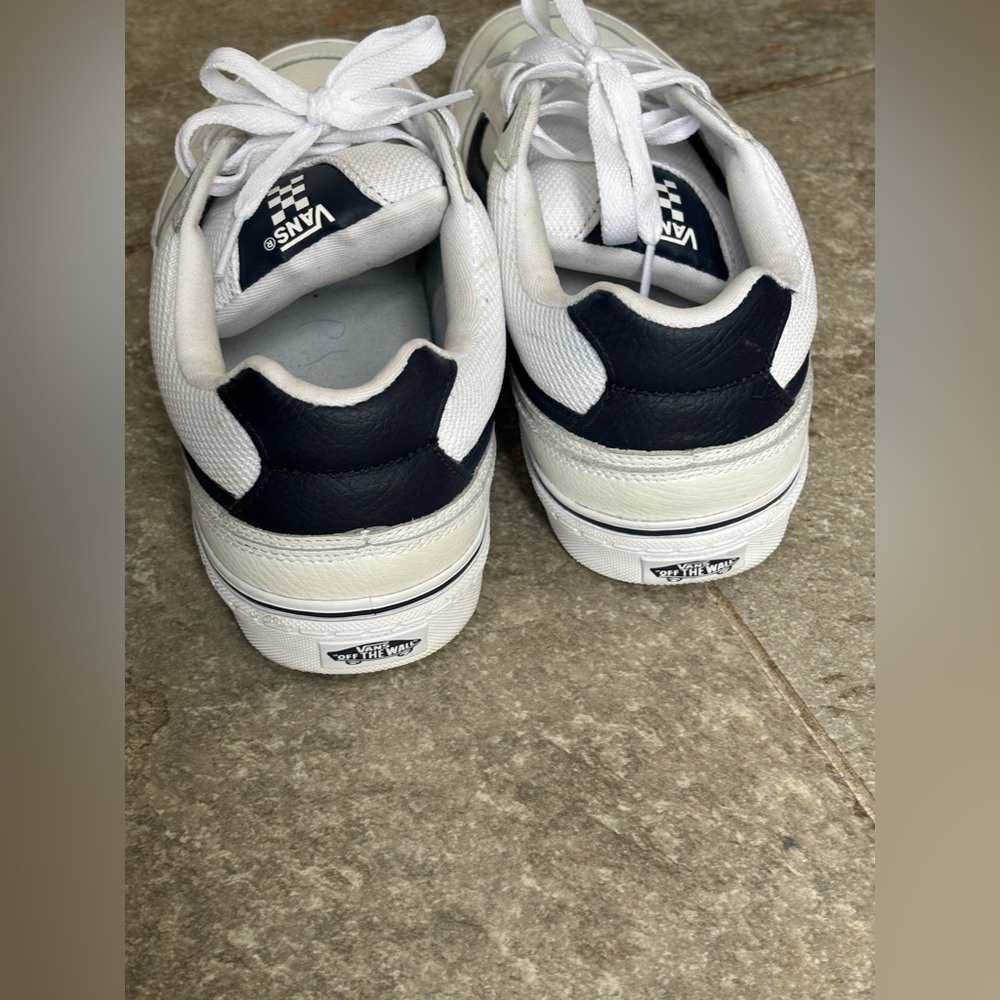 Vans off the Wall Navy Blue and White Old Skool Sneakers Size 12 - Picture 4 of 12